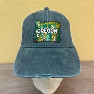 Oregon Trucker Hat OSFA Blue/Tan Unisex NWT